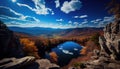 Blue Ridge Mountains Potomac River Valley AI Generative Royalty Free Stock Photo
