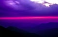 Blue Ridge Mountains sunset Royalty Free Stock Photo