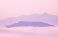 Blue Ridge Mountains at sunset Royalty Free Stock Photo