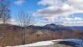 Blue ridge mountians in winter Royalty Free Stock Photo