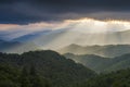 Blue Ridge Parkway Brilliant Light Landscape Cherokee NC