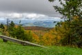 Blue Ridge Parkway Guard Rail in Fall