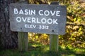 Blue Ridge Parkway, Milepost 244.7, Basin Cove Overlook near Laurel Springs, North Carolina Royalty Free Stock Photo