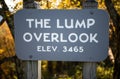 Blue Ridge Parkway, Milepost 264.4, The Lump Overlook, Purlear, North Carolina Royalty Free Stock Photo