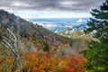 Blue Ridge Parkway National Park Sunrise Scenic Mountains Autumn Royalty Free Stock Photo