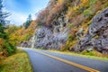 Blue Ridge Parkway National Park Sunrise Scenic Mountains Autumn Royalty Free Stock Photo