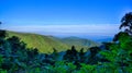 Blue Ridge Parkway National Park Sunset Scenic Mountains summer Royalty Free Stock Photo