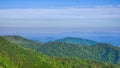 Blue Ridge Parkway National Park Sunset Scenic Mountains summer Royalty Free Stock Photo