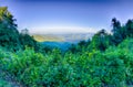 Blue Ridge Parkway National Park Sunset Scenic Mountains summer Royalty Free Stock Photo