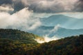 Blue Ridge Parkway North Carolina Scenic Fall Mountains Sunrise Landscape Photography Royalty Free Stock Photo