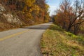 Blue Ridge Parkway Roadway in Northern Virginia, USA Royalty Free Stock Photo