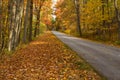 Blue Ridge Parkway Roadway in Northern Virginia, USA Royalty Free Stock Photo