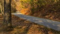 Blue Ridge Parkway Roadway in Northern Virginia, USA Royalty Free Stock Photo