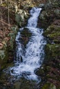 Blue Ridge wild mountain waterfall Royalty Free Stock Photo