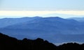 Blue ridges of Low Tatras, Slovak Central Mountains Polana Royalty Free Stock Photo