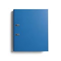 Blue Ring Binder on White Background Royalty Free Stock Photo