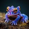 Ai Generated illustration Wildlife Concept of Blue ringed octopus on reeftop in Lembeh Strait Indonesia Royalty Free Stock Photo