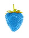 Blue ripe strawberry