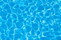 Blue ripped water in swimming pool Royalty Free Stock Photo