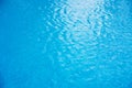 Blue ripped water in swimming pool. water surface background Royalty Free Stock Photo