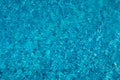 Blue ripped water in swimming pool. Surface of blue swimming pool, background of water in swimming pool. Water swimming pool Royalty Free Stock Photo
