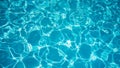 Blue ripped water in swimming pool. water surface background Royalty Free Stock Photo