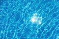 Blue Ripple Water Background, Water Surface Blue Swimming Pool