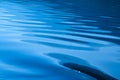 Blue rippled water as abstract background Royalty Free Stock Photo