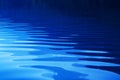 Blue rippled water as abstract background Royalty Free Stock Photo