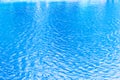 Blue ripples on the surface of water in lake Royalty Free Stock Photo