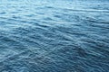 Blue ripples water in sea ocean. Surface of blue water in nature ocean. Royalty Free Stock Photo