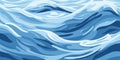 Blue ripples and water splashes waves surface flat style design vector illustration. Royalty Free Stock Photo