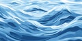 Blue ripples and water splashes waves surface flat style design vector illustration. Royalty Free Stock Photo