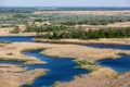 Blue river delta Royalty Free Stock Photo