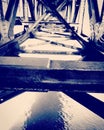Blue River Railway Bridge art