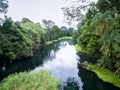 Blue river / Tulu river / Niari river, Congo. Royalty Free Stock Photo