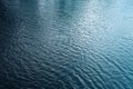 Blue river water surface, aerial view