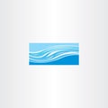 blue river wave vector icon