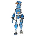 Blue Robot . 1 Royalty Free Stock Photo