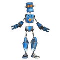Blue Robot . 5 Royalty Free Stock Photo