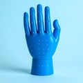 Blue Robotic Hand Representing Future Technology Royalty Free Stock Photo