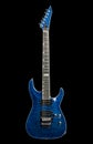 Blue rock guitar