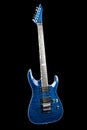 Blue rock guitar