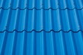 Blue roof texture. Royalty Free Stock Photo