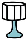 Blue room lamp, icon