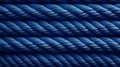 Blue rope background, close-up, macro shot, selective focus Royalty Free Stock Photo