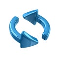 Blue rotation arrows icon Royalty Free Stock Photo