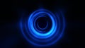 Blue Round Waves Tunnel VJ Loop Motion Background