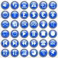 Blue Round Web Buttons [3]