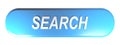 Blue rounded rectangle push button SEARCH - 3D rendering Royalty Free Stock Photo